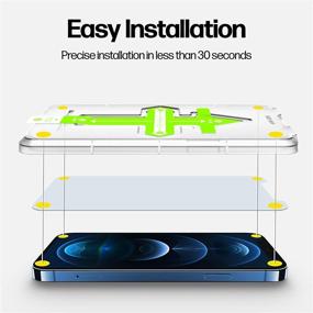 img 3 attached to 📱 Top-notch Protection: Power Theory Screen Protector for iPhone 12 Pro MAX [2-Pack] - Premium Tempered Glass with Easy Install Kit