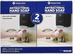 img 2 attached to Proforce/Members Mark Foaming Antibacterial Hand Soap Refills, 2 Pack - 33.8 Fl. Oz