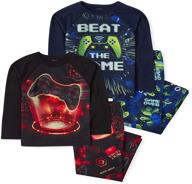 🎮 shop the children's place boys' video game pajamas 2-pack for quality & fun sleepwear logo