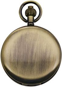 img 3 attached to 🕰️ TREEWETO Mechanical Pocket Watch for Men - Skeleton Movement