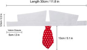 img 3 attached to 🐾 ZTON Handcrafted Adjustable Formal Collar Neck Tie for Small Dogs & Cats – Bowtie for Little Puppy