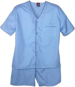 img 4 attached to 🌙 Hanes Short Sleeve Pajama Medium - Comfy Sleepwear for All-Night Comfort!