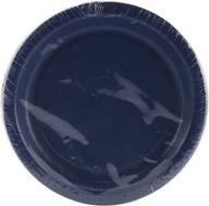 🍽️ navy blue paper lunch plates - creative converting touch of color, pack of 24 логотип