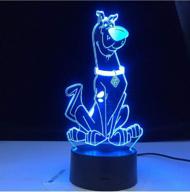 🐶 colorful touch sensor 3d lamp: cute cartoon dog baby nightlight for kids bedroom with remote phone bluetooth control логотип