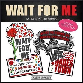 img 4 attached to 🎶 Hadestown 'Wait for Me' Stickers - Set of 4 Coloring Broadway Stickers, Inspired by the Musical HADESTOWN, Durable, Bubble-Free Vinyl, Die-Cut, Sized 2.5"x 3" - Set of 4