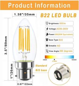 img 3 attached to 🔆 Lamsky Filament Incandescent Equivalent Non Dimmable Industrial Electrical: Effortless Lighting Solution with Classic Appeal.