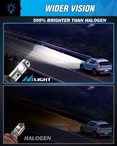 img 3 attached to 💡 Enhanced Nilight 9007/HB5 LED Headlight Bulbs - 70w 14000lm 9007 Hi/Lo Beam LED Headlight Bulb 6500k - Cool White IP67