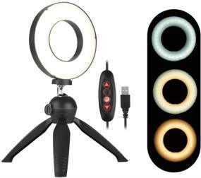 img 4 attached to Dimmable Brightness Ringlight Streaming Photography