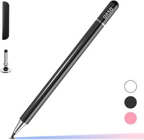 img 4 attached to 🖊️ Capacitive Disc Tip Stylus Pen for Tablet, Magnetic Cap, Universal Compatibility with Apple iPad Pro/iPhone, Samsung Galaxy Tab, Chromebook and more (Black)