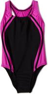 👙 sport splice solid swimsuit - speedo big girls' swimwear logo