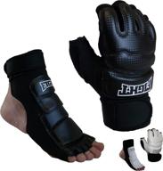 🥊 ultimate sparring set: mma gloves, hand-foot protector, taekwondo sparring gear, punch bag kickboxing foot guards, karate training boxing gloves, foot gear for men women kids (sizes xs-xl) логотип