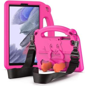 img 4 attached to 📱 DUX DUCIS Kid-Proof Case for Samsung Galaxy Tab A7 Lite (SM-T220 / SM-T225): Lightweight and Shockproof Protection with Handle, Kickstands & Shoulder Strap (Rose)