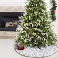 🎄 48 inch plush christmas tree skirt: perfect decoration for christmas party and festive tree trimming логотип