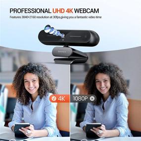 img 3 attached to 📸 2021 DEPSTECH 4K Webcam with Autofocus, 8MP HD Web Camera with Sony Sensor, Microphone, Privacy Cover, Tripod, Plug and Play USB Computer Streaming Webcam for Laptop PC/Video Call/Skype/Zoom