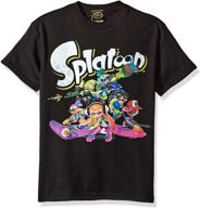 colorful and stylish: nintendo boys' splatoon graphic t-shirt! logo