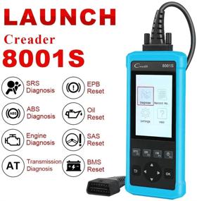 img 3 attached to 🔍 LAUNCH CR8001S Auto Scan Tool Code Reader: Enhanced Diagnostic OBD2 Scanner for ABS, SRS, Engine, and Transmission with Oil Light Reset, EPB, SAS, BMS Reset