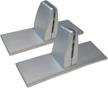 aluminum partition privacy bracket mounting logo