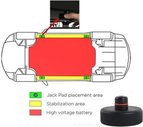 img 3 attached to Highly Compatible Jack Pad Adapter Pads Set for Tesla Model 3 Model Y | Rubber Storage Box Package (4 Pack) | Safeguarding Battery & Chassis