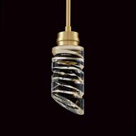 modern gold brushed brass cylinder crystal pendant light with led for kitchen island, bedroom, dining room & bar - motini 1-light ceiling hanging glass pendant lighting fixtures логотип