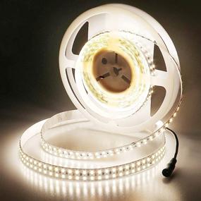 img 4 attached to UL Listed 24V LED Strip Lights Natural White - 11200lm, CRI 90+, Ultra Bright 16.4ft Tape Light with High Density Double Row SMD2835 - 120W, 4000K for Cabinet, Bedroom, Commercial Lighting Projects