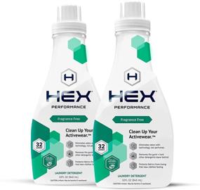 img 4 attached to 🧺 HEX Performance Fragrance-Free Laundry Detergent, 64 Loads (Pack of 2) - Activewear Designed, Sensitive Skin Friendly, Eco-Friendly & Concentrated Formula