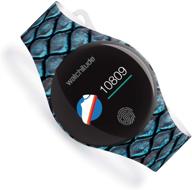🌊 move2 waterproof fitness watch for kids & adults, aqua skin (blue) - activity, health, bluetooth, stop watch, step, calorie, distance, & sleep monitoring, color, rechargable logo