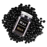 🌟 fitactic hard wax beads: painless hair removal for face, arms, legs, bikini & intimate area - reliable wax bead specialty for any wax warmer kit (black) logo