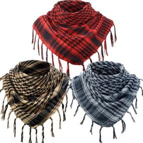 img 4 attached to 🧣 Scarves Shemagh Keffiyeh Tactical Accessory: Stylish & Functional Military Add-Ons