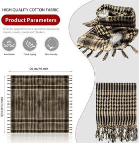 img 2 attached to 🧣 Scarves Shemagh Keffiyeh Tactical Accessory: Stylish & Functional Military Add-Ons