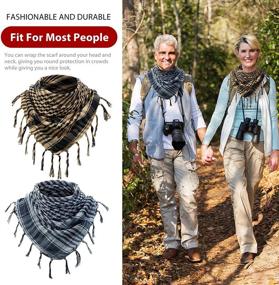 img 1 attached to 🧣 Scarves Shemagh Keffiyeh Tactical Accessory: Stylish & Functional Military Add-Ons