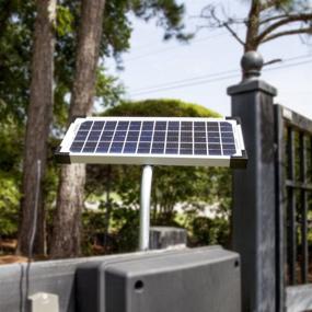 img 2 attached to Powerful 10W Solar Panel Kit (FM123) for Mighty Mule Automatic Gate Openers - Sleek Black Cell Design