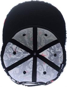 img 1 attached to Quanhaigou Skull Skeleton Baseball Cap - Solid Flat Bill Snapback Hat for Men & Women, Adjustable Size