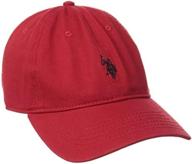 stylish u.s. polo assn. washed twill cotton 🧢 baseball hat with pony logo and curved brim for men logo