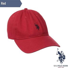 img 2 attached to Stylish U.S. Polo Assn. Washed Twill Cotton 🧢 Baseball Hat with Pony Logo and Curved Brim for Men