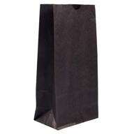 jam paper eco-friendly snack/lunch bags - small (4 1/8 x 8 x 2 1/4) - black kraft grocery bags - 25/pack logo