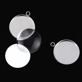 img 1 attached to Sublimation Stainless Pendant: Flatback 📿 Aluminum for Beading & Jewelry Making