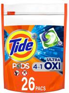 🌟 tide pods ultra oxi liquid detergent pacs, 26 count - improved packaging for enhanced online visibility! logo