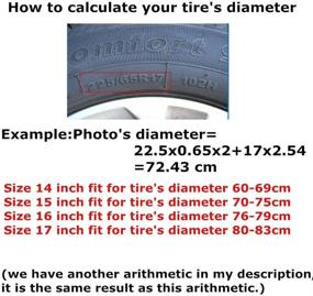 img 4 attached to 🚗 Альтопкар овердрайв Универсальная запасное колесо чехол - Черный мягкий ПВХ для джипов, прицепов, домов на колесах, внедорожников, грузовиков (16 дюймов, диаметр 30-31 дюйм)