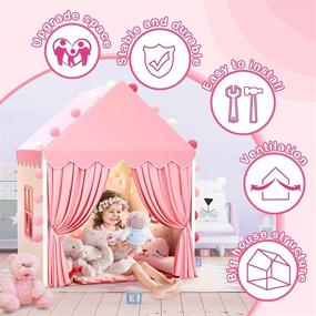 img 2 attached to 🏰 Children's Toddler Playhouse Princess Castle
