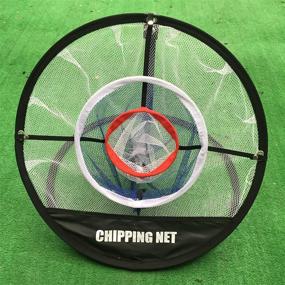 img 3 attached to 🏌️ 3-Layer Runytek Golf Chipping Net for Backyard Practice - Portable, Foldable, Indoor/Outdoor