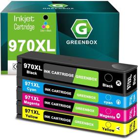 img 4 attached to GREENBOX Remanufactured Ink Cartridges for HP Officejet Pro X576dw X476dw X476dn X551dw X451dn X451dw Printer - HP 970XL 971XL (1 Black, 1 Cyan, 1 Magenta, 1 Yellow)