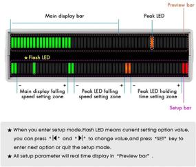 img 2 attached to 🎶 Douk Audio 56 Bit Level Meter LED Music Spectrum Display - Enhanced Stereo Sound Indicator (Green&Orange&Red Version)