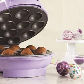 img 2 attached to 🎂 Brentwood Non-Stick Cake Pop Maker, Purple - Set of 12