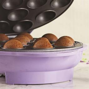 img 1 attached to 🎂 Brentwood Non-Stick Cake Pop Maker, Purple - Set of 12