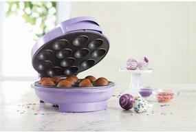 img 3 attached to 🎂 Brentwood Non-Stick Cake Pop Maker, Purple - Set of 12