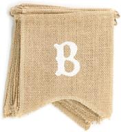 👶 dealzepic - rustic burlap baby shower banners - swallowtail shaped party decorations props logo