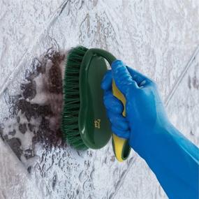 img 3 attached to 🧼 Enhance Cleaning Efficiency with Pine-Sol Soft Bristle Scrub Brush – Comfort Grip and Iron Handle Design – Ideal for Kitchen, Bathroom, Sinks, Tubs, Floors