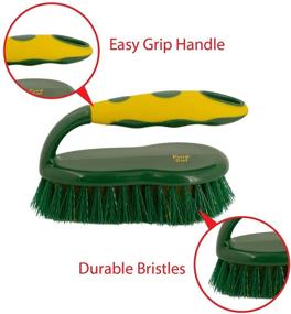 img 2 attached to 🧼 Enhance Cleaning Efficiency with Pine-Sol Soft Bristle Scrub Brush – Comfort Grip and Iron Handle Design – Ideal for Kitchen, Bathroom, Sinks, Tubs, Floors