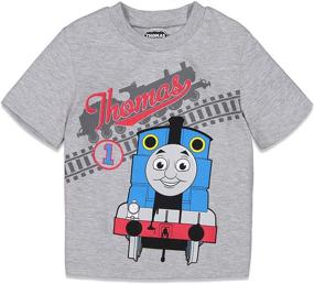 img 2 attached to 🚂 Kids Transport-themed T-Shirt and Breathable Shorts Set for Toddler Boys - Thomas and Friends