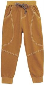 img 1 attached to KISBINI Cotton Sports Trousers Children Boys' Clothing
